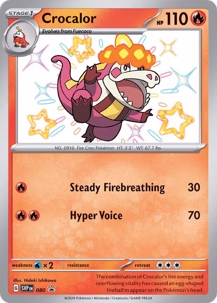 Crocalor - 080 (080), Scarlet & Violet Promo Cards — Pokémon card price