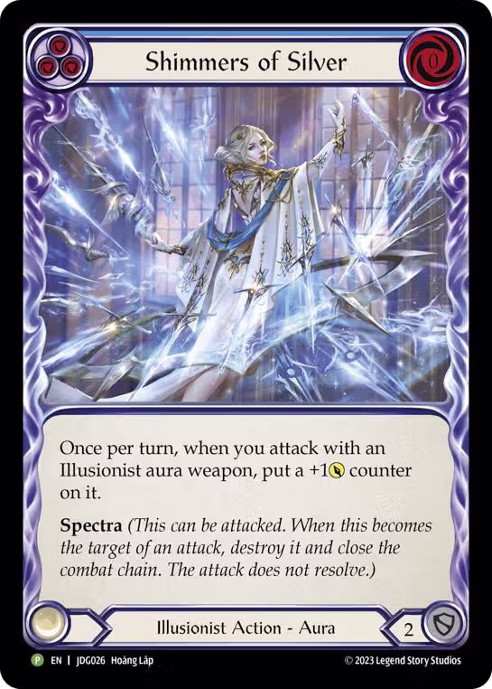 Shimmers of Silver - JDG026 (JDG026), Flesh and Blood: Promo Cards — Flesh & Blood card price
