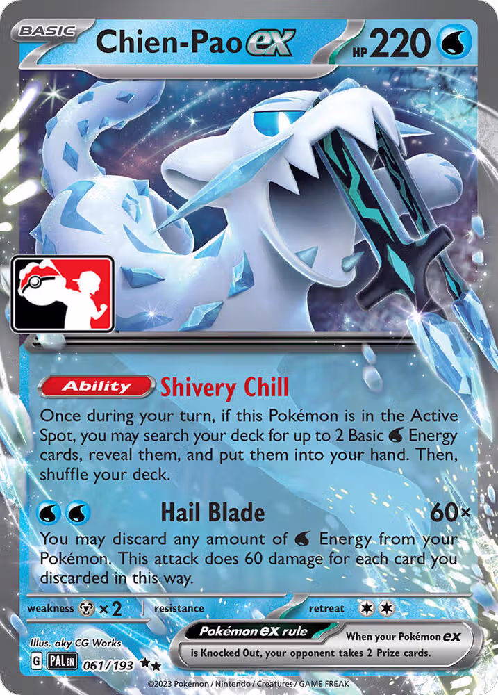 Chien-Pao ex - 061/193 (061/193), Prize Pack Series Cards — Pokémon card price