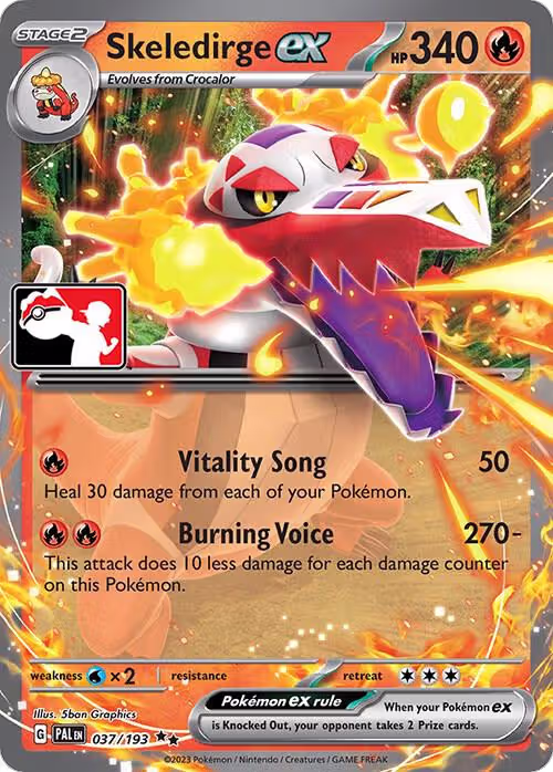 Skeledirge ex - 037/193 (037/193), Prize Pack Series Cards — Pokémon card price