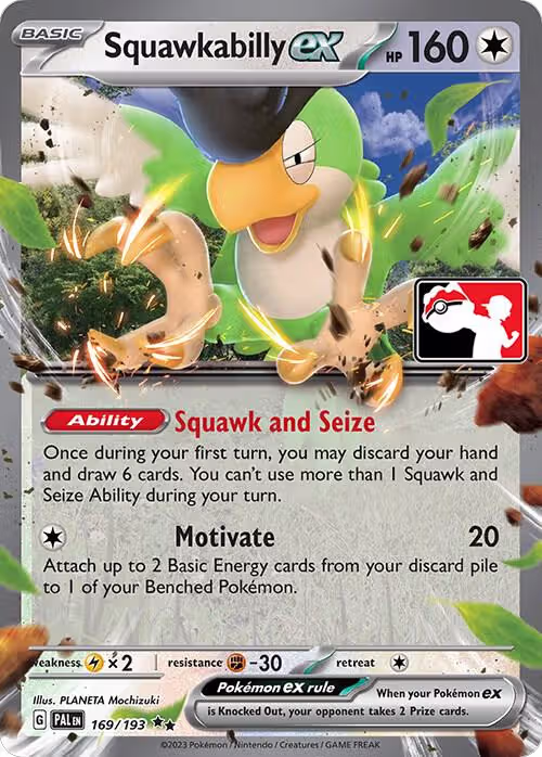 Squawkabilly ex - 169/193 (169/193), Prize Pack Series Cards — Pokémon card price