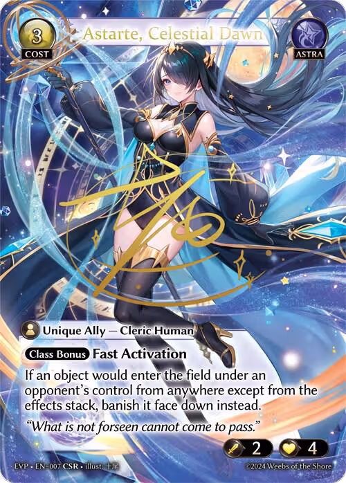 Astarte, Celestial Dawn (007), Alchemical Revolution Event Pack — Grand Archive card price