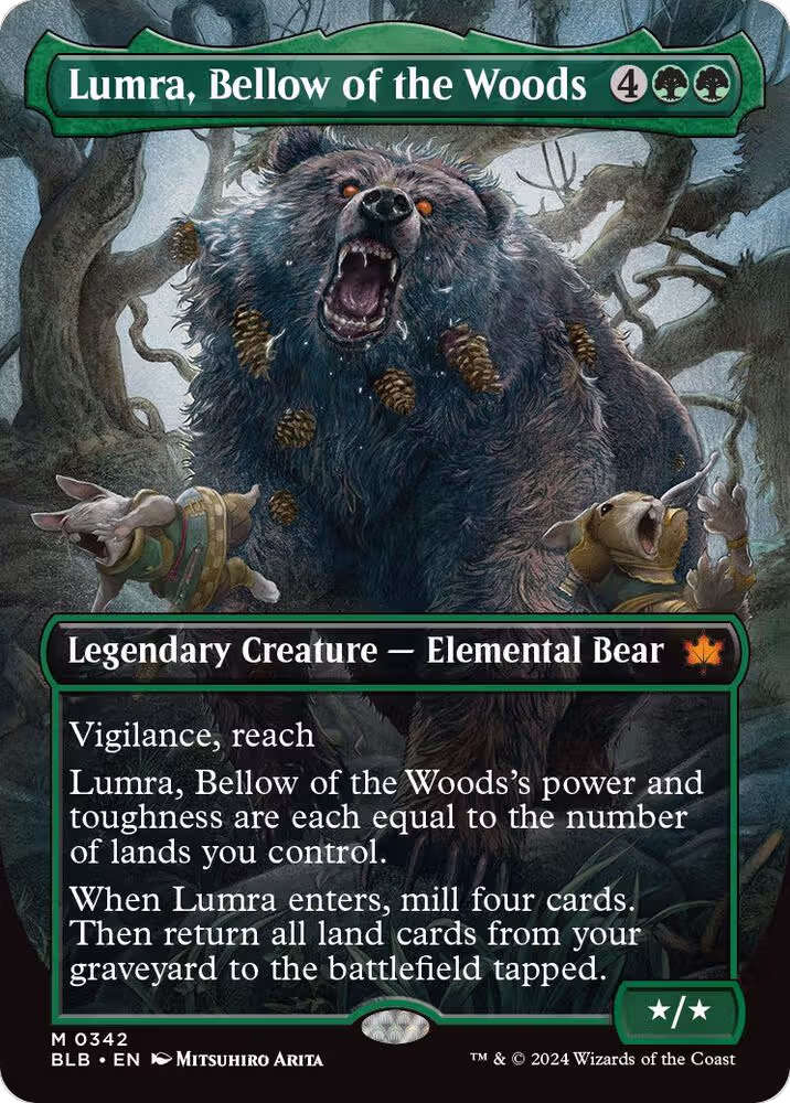 Lumra, Bellow of the Woods (Borderless) (0342) (342), Bloomburrow — Magic card price