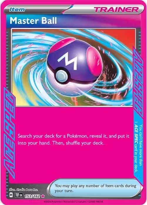 Master Ball (153/162), Temporal Forces — Pokémon card price