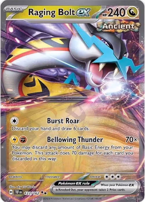 Raging Bolt ex - 123/162 (123/162), Temporal Forces — Pokémon card price