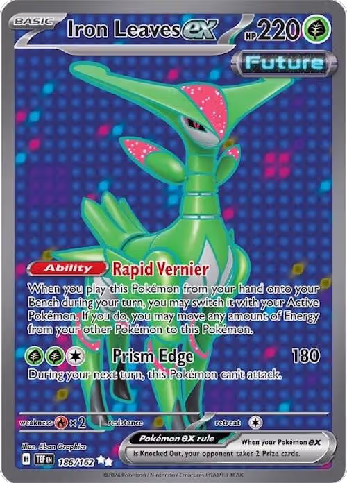 Iron Leaves ex - 186/162 (186/162), Temporal Forces — Pokémon card price