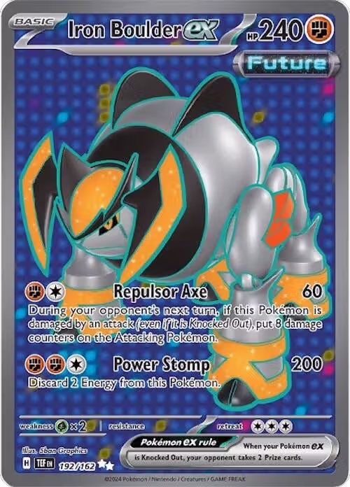 Iron Boulder ex - 192/162 (192/162), Temporal Forces — Pokémon card price