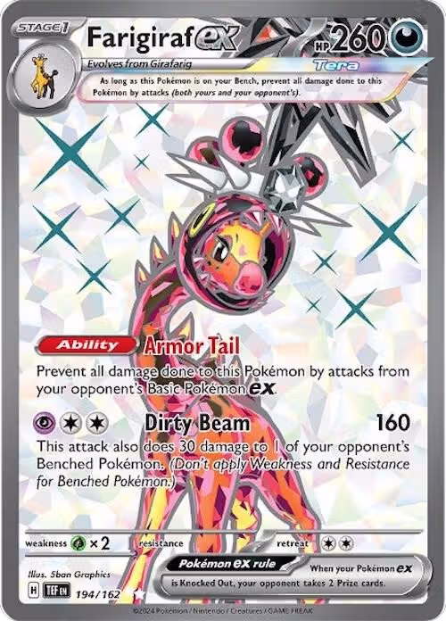 Farigiraf ex - 194/162 (194/162), Temporal Forces — Pokémon card price