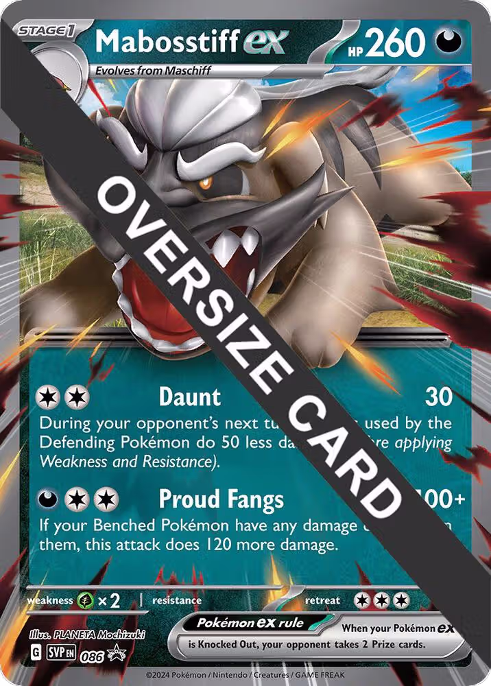 Mabosstiff ex - Jumbo Card (086), Jumbo Cards — Pokémon card price