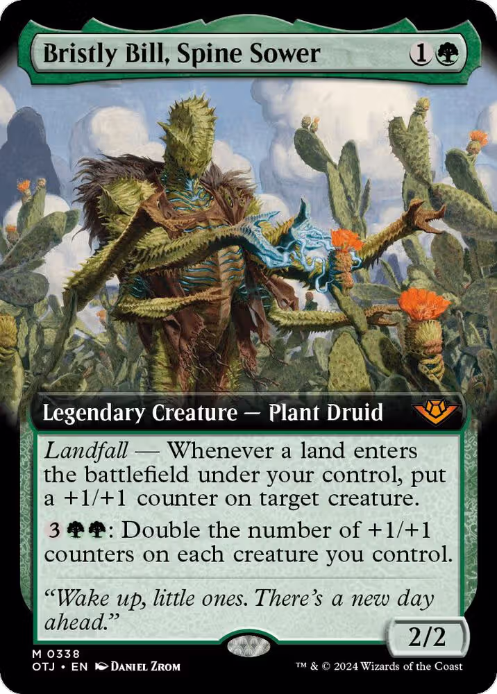 Bristly Bill, Spine Sower (Extended Art) (338), Outlaws of Thunder Junction — Magic card price