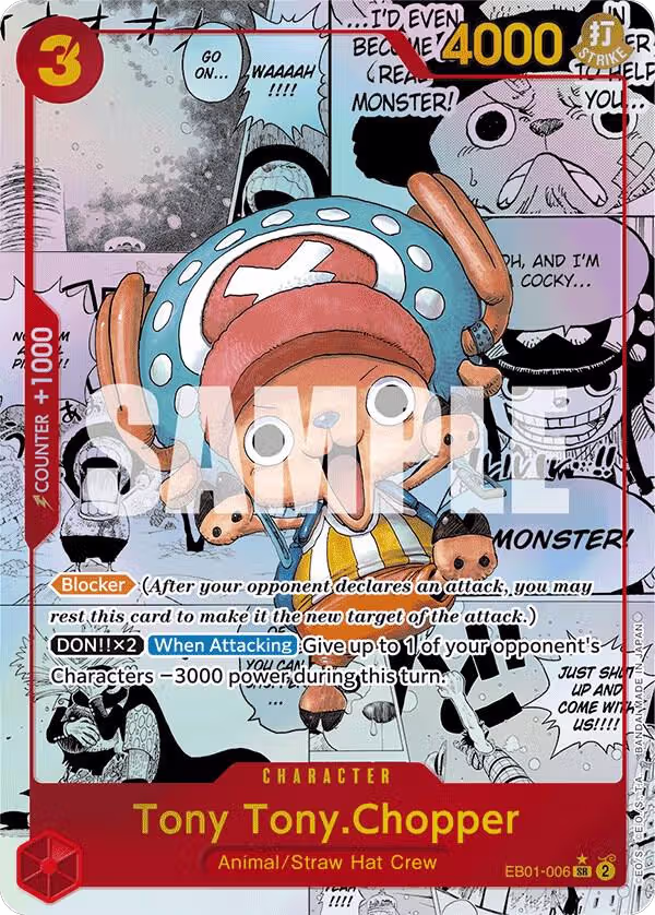 Tony Tony.Chopper (Alternate Art) (Manga) (EB01-006), Extra Booster: Memorial Collection — One Piece card price