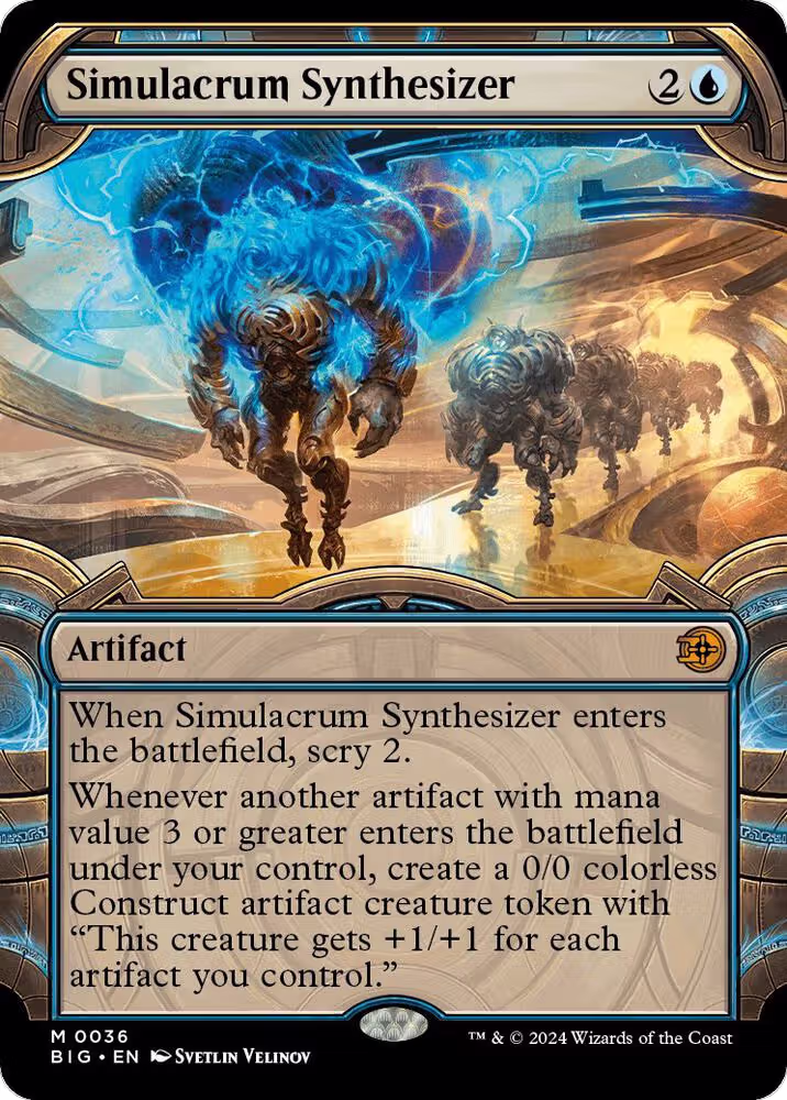 Simulacrum Synthesizer (Showcase) (36), Outlaws of Thunder Junction: The Big Score — Magic card price