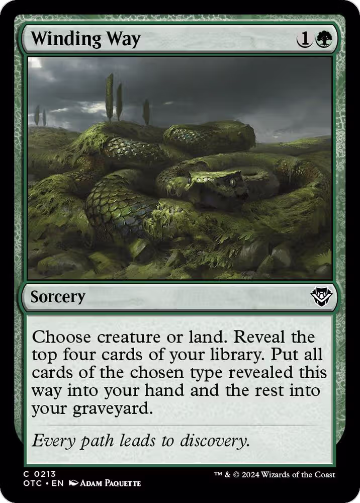 Winding Way (213), Commander: Outlaws of Thunder Junction — Magic card price