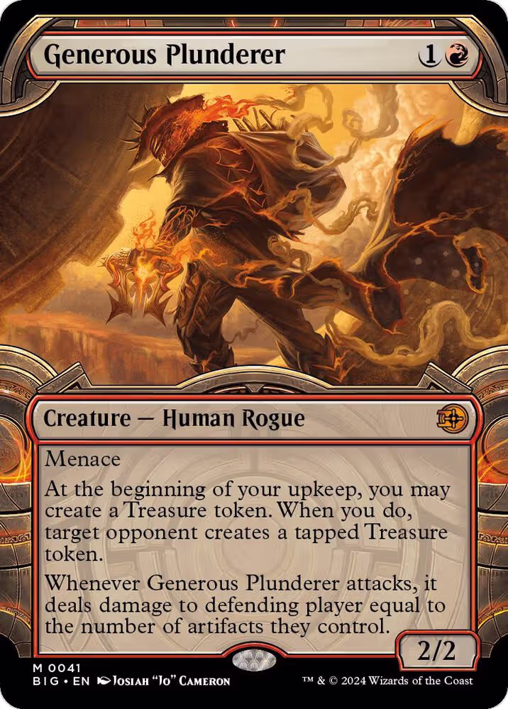 Generous Plunderer (Showcase) (41), Outlaws of Thunder Junction: The Big Score — Magic card price
