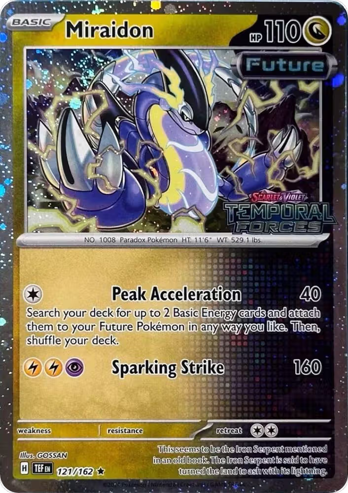 Miraidon - 121/162 (Cosmos Holo) (Best Buy) (121/162), Miscellaneous Cards & Products — Pokémon card price