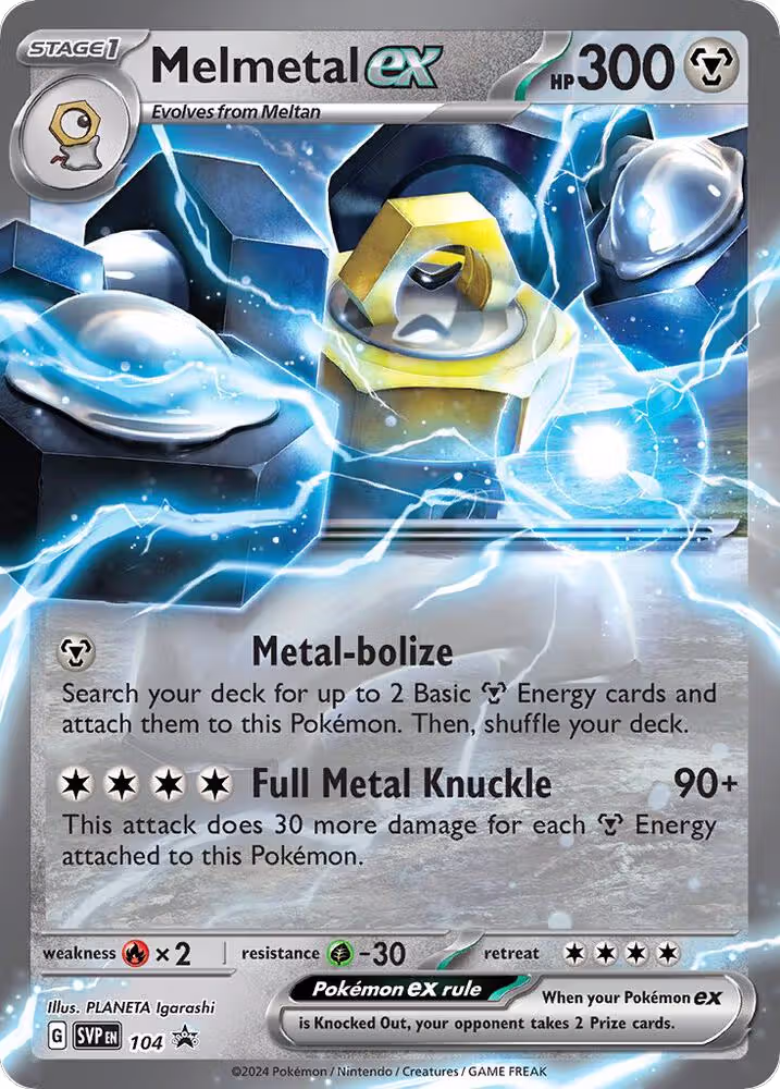Melmetal ex - 104 (104), Scarlet & Violet Promo Cards — Pokémon card price
