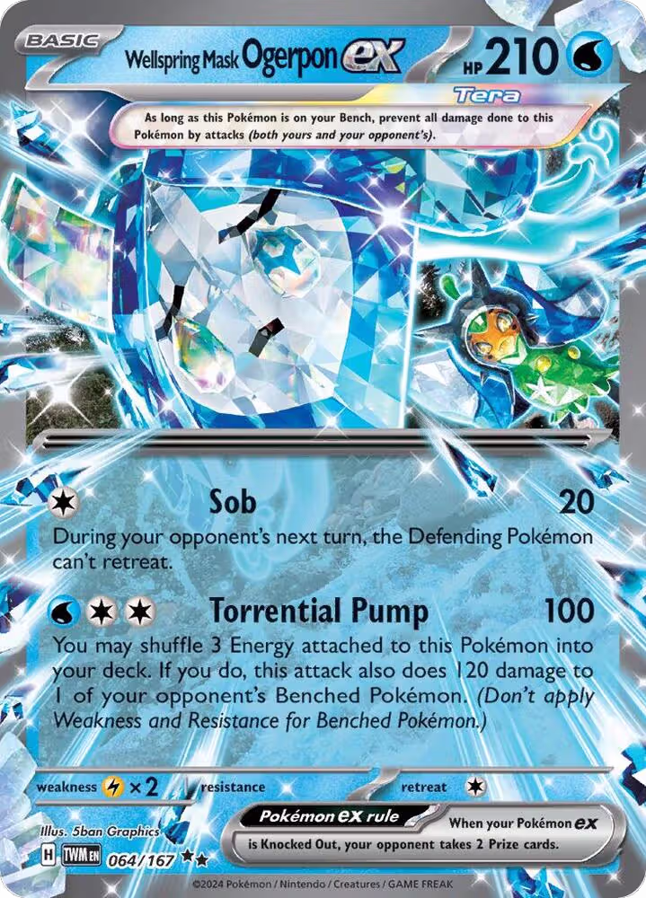 Wellspring Mask Ogerpon ex - 064/167 (064/167), Twilight Masquerade — Pokémon card price