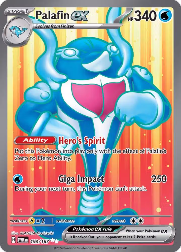 Palafin ex - 193/167 (193/167), Twilight Masquerade — Pokémon card price