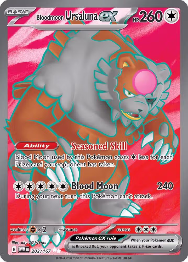 Bloodmoon Ursaluna ex - 202/167 (202/167), Twilight Masquerade — Pokémon card price