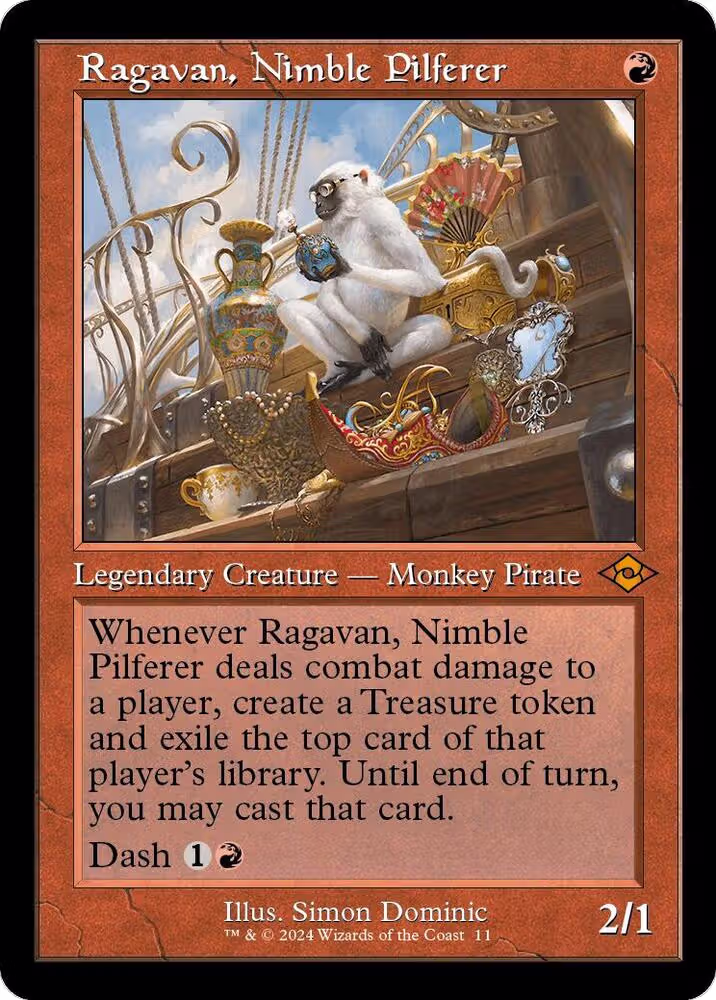 Ragavan, Nimble Pilferer (Retro Frame) (11), Modern Horizons 2 — Magic card price