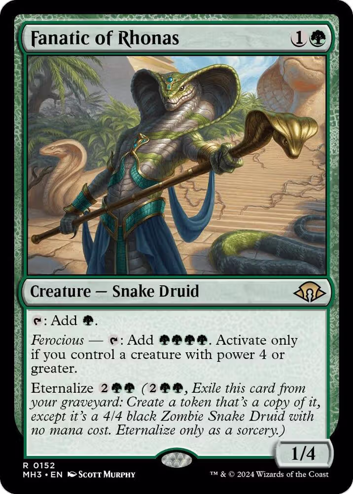 Fanatic of Rhonas (152), Modern Horizons 3 — Magic card price