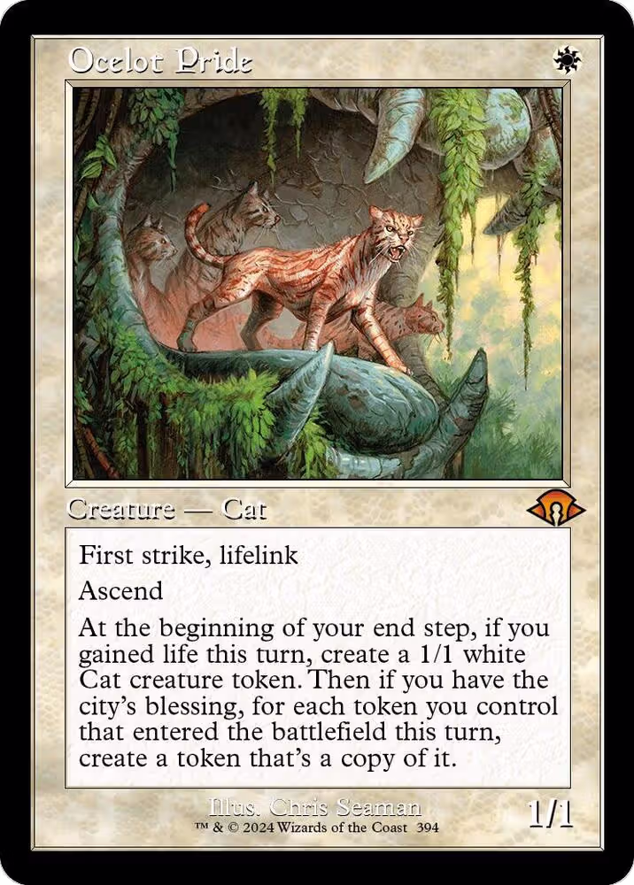 Ocelot Pride (Retro Frame) (394), Modern Horizons 3 — Magic card price