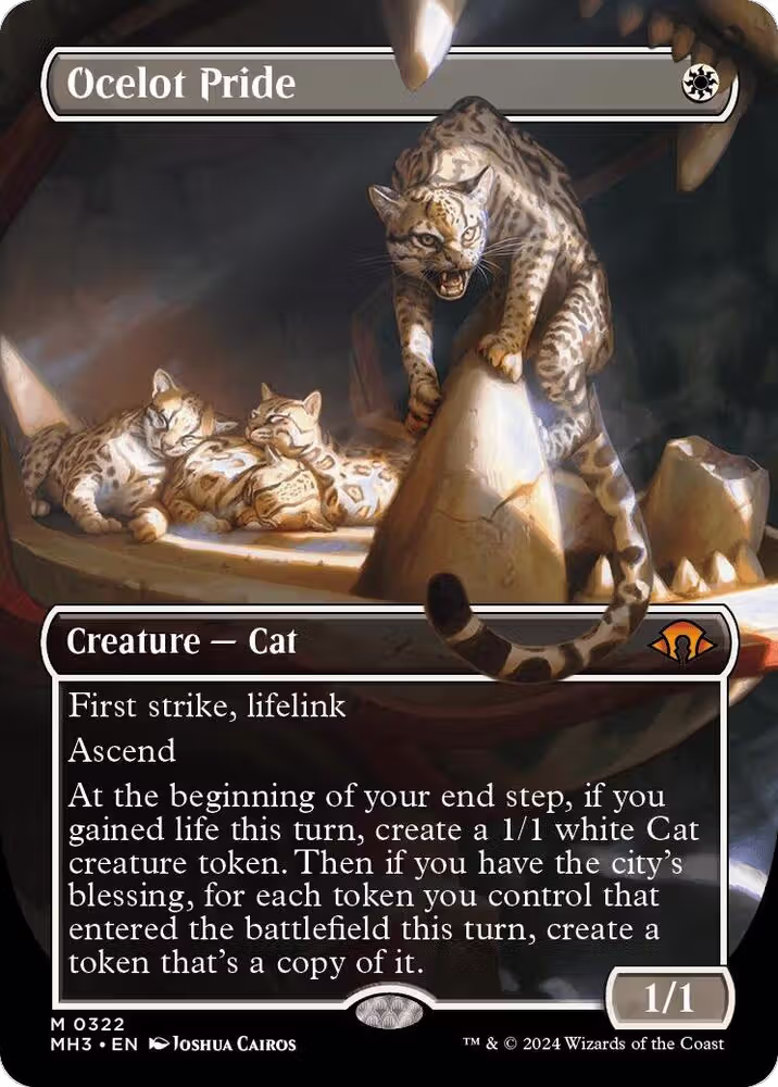 Ocelot Pride (Borderless) (322), Modern Horizons 3 — Magic card price