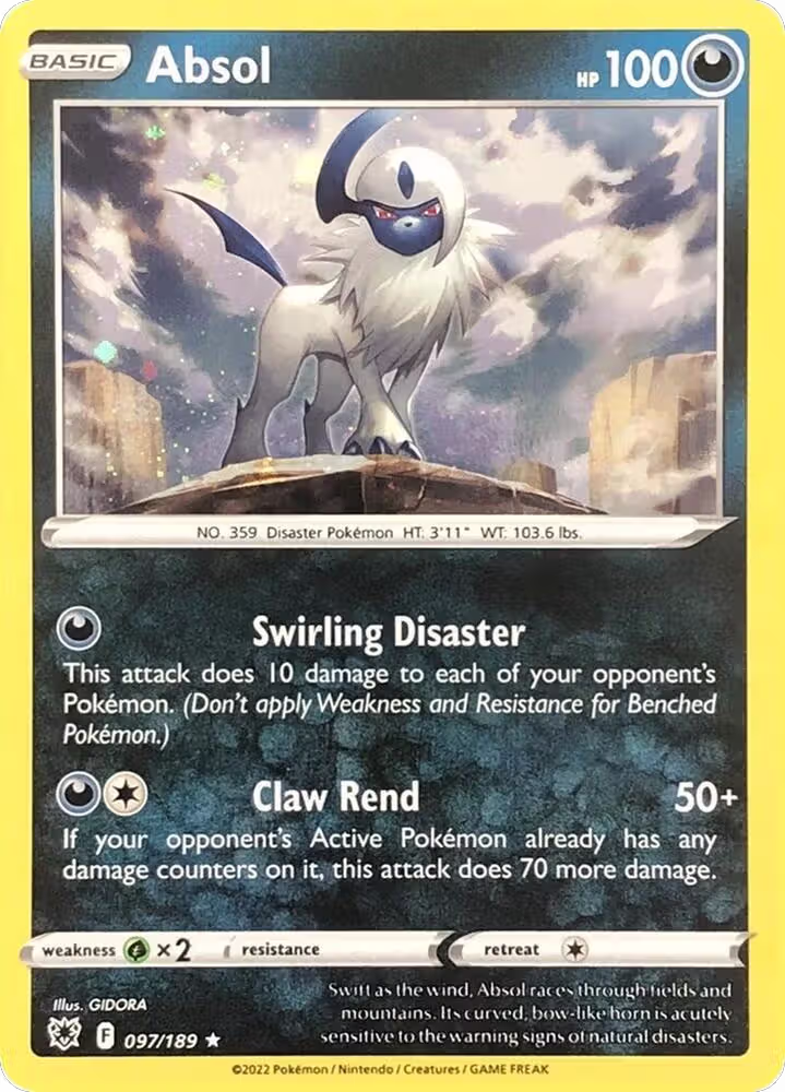 Absol - 097/189 (Cosmos Holo) (097/189), Miscellaneous Cards & Products — Pokémon card price