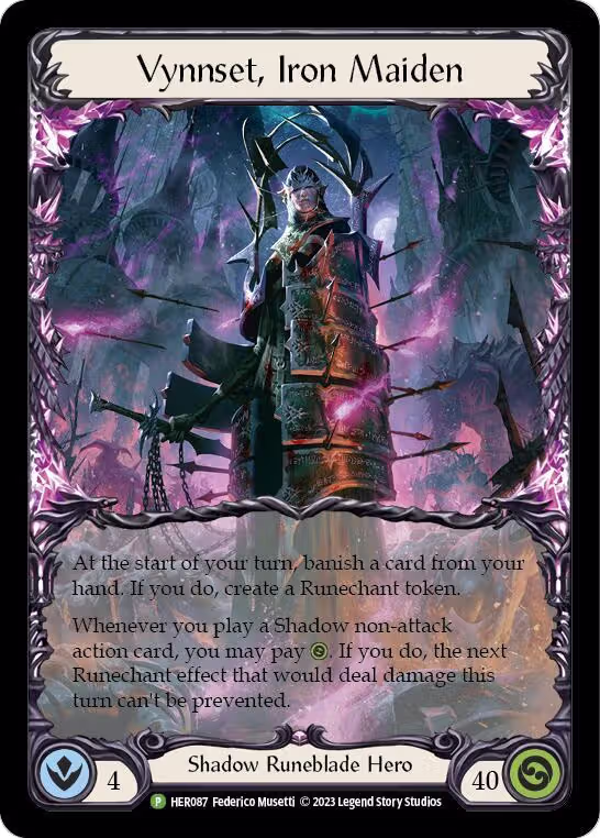 Vynnset, Iron Maiden - HER087 (HER087), Flesh and Blood: Promo Cards — Flesh & Blood card price