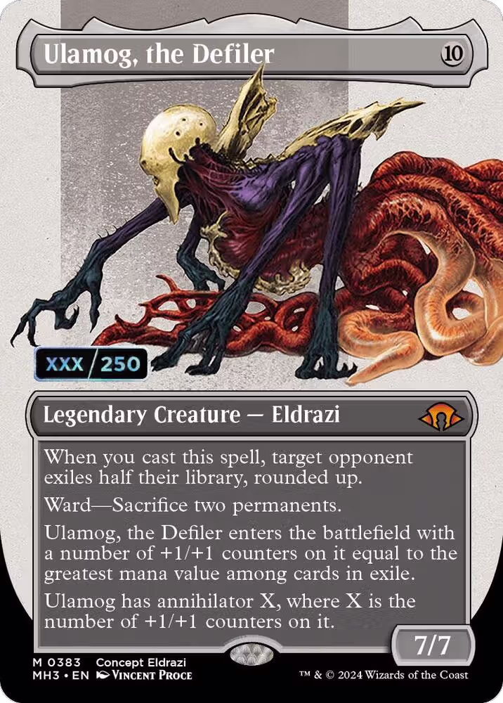 Ulamog, the Defiler (Borderless) (Serial Numbered) (383), Modern Horizons 3 — Magic card price