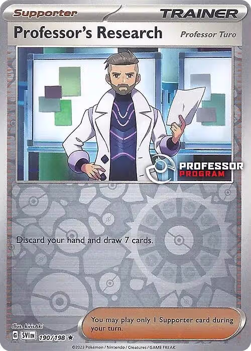 Professor's Research [Professor Turo] - 190/198 (190/198), Professor Program Promos — Pokémon card price
