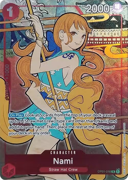 Nami (English Version 1st Anniversary Set) (OP01-016), One Piece Promotion Cards — One Piece card price