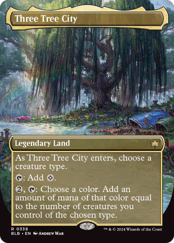 Three Tree City (Borderless) (0338) (338), Bloomburrow — Magic card price