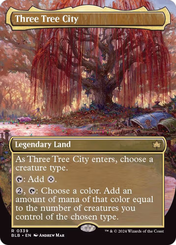 Three Tree City (Borderless) (0339) (339), Bloomburrow — Magic card price