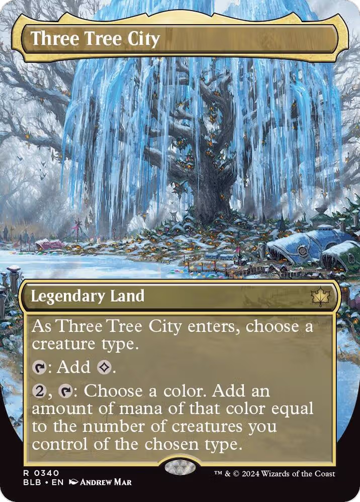 Three Tree City (Borderless) (0340) (340), Bloomburrow — Magic card price