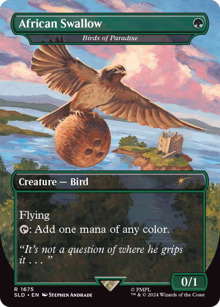 African Swallow - Birds of Paradise (1675), Secret Lair Drop Series — Magic card price