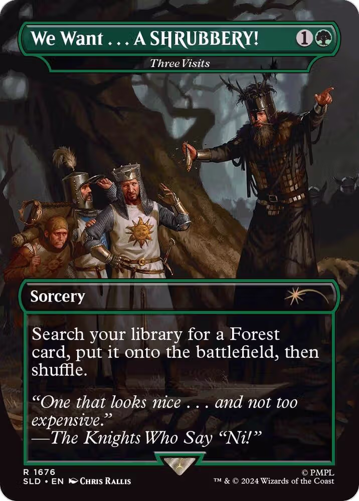 We Want...A SHRUBBERY! - Three Visits (1676), Secret Lair Drop Series — Magic card price