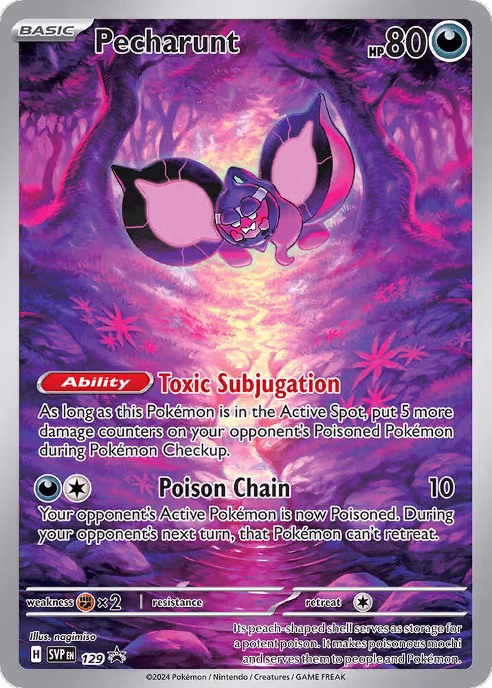 Pecharunt - 129 (129), Scarlet & Violet Promo Cards — Pokémon card price
