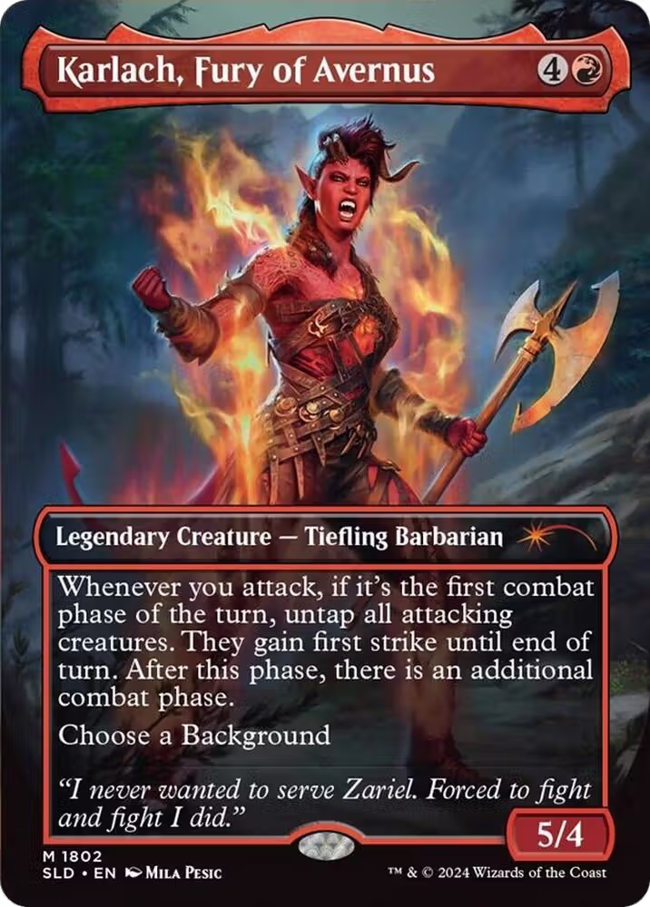 Karlach, Fury of Avernus (1802), Secret Lair Drop Series — Magic card price