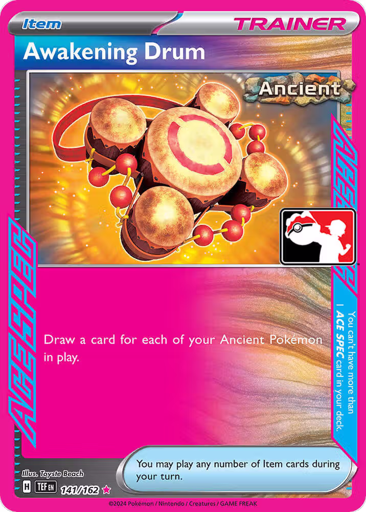 Awakening Drum - 141/162 (141/162), Prize Pack Series Cards — Pokémon card price