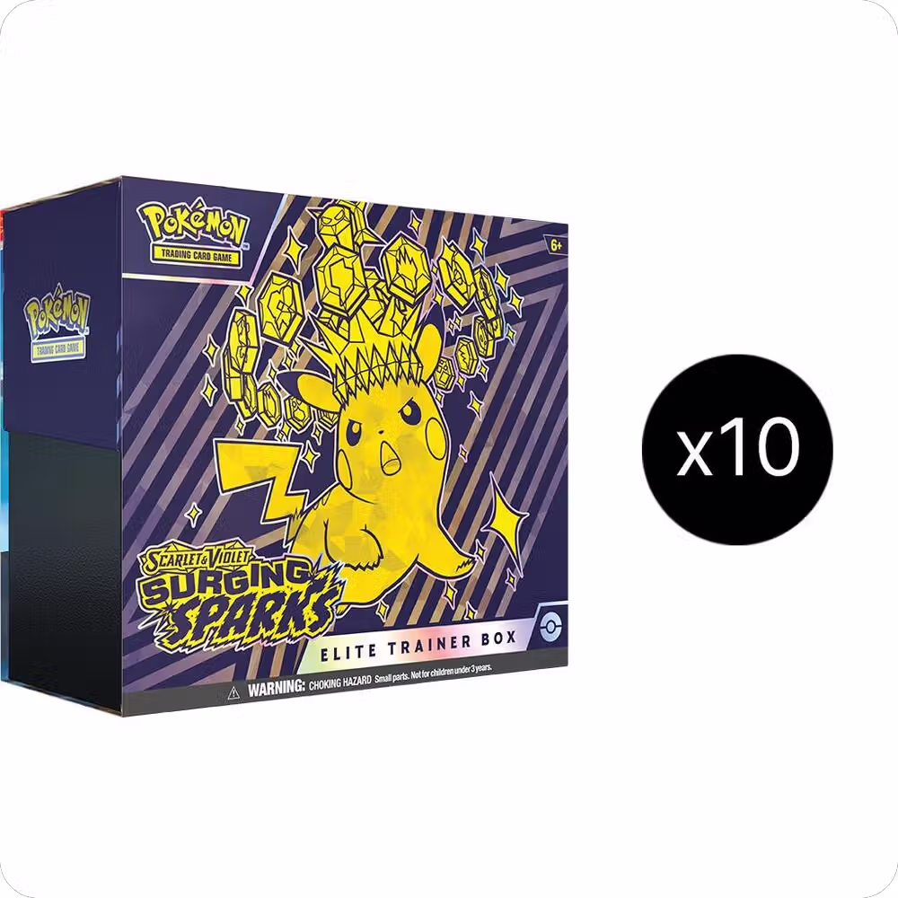 Surging Sparks Elite Trainer Box Case, Surging Sparks — Pokémon sealed product price