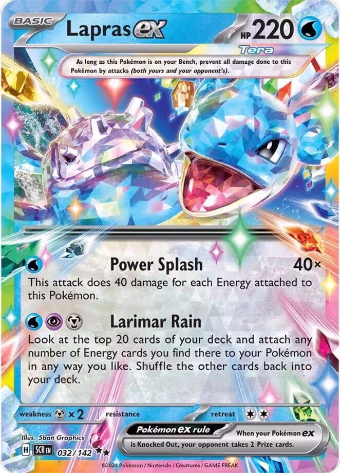 Lapras ex - 032/142 (032/142), Stellar Crown — Pokémon card price