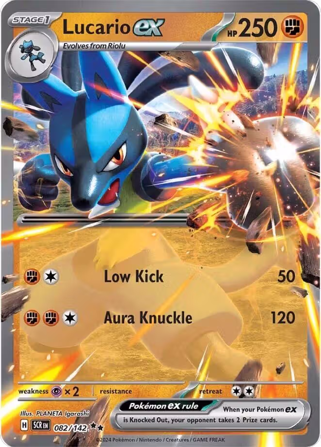 Lucario ex (082/142), Stellar Crown — Pokémon card price