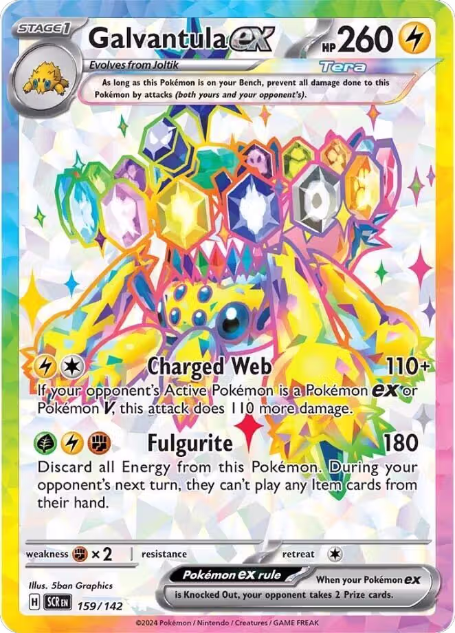Galvantula ex - 159/142 (159/142), Stellar Crown — Pokémon card price