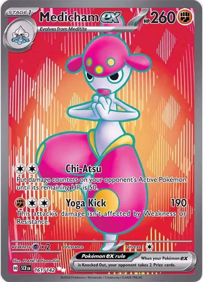 Medicham ex - 161/142 (161/142), Stellar Crown — Pokémon card price