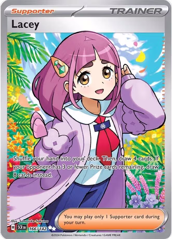 Lacey - 166/142 (166/142), Stellar Crown — Pokémon card price