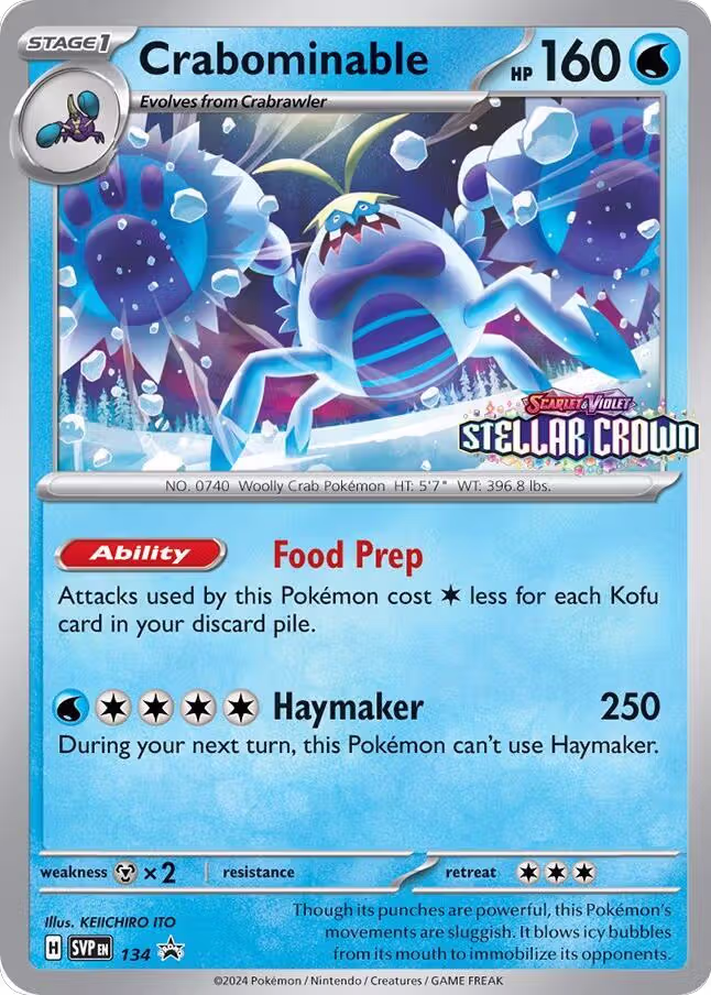 Crabominable - 134 (134/142), Scarlet & Violet Promo Cards — Pokémon card price