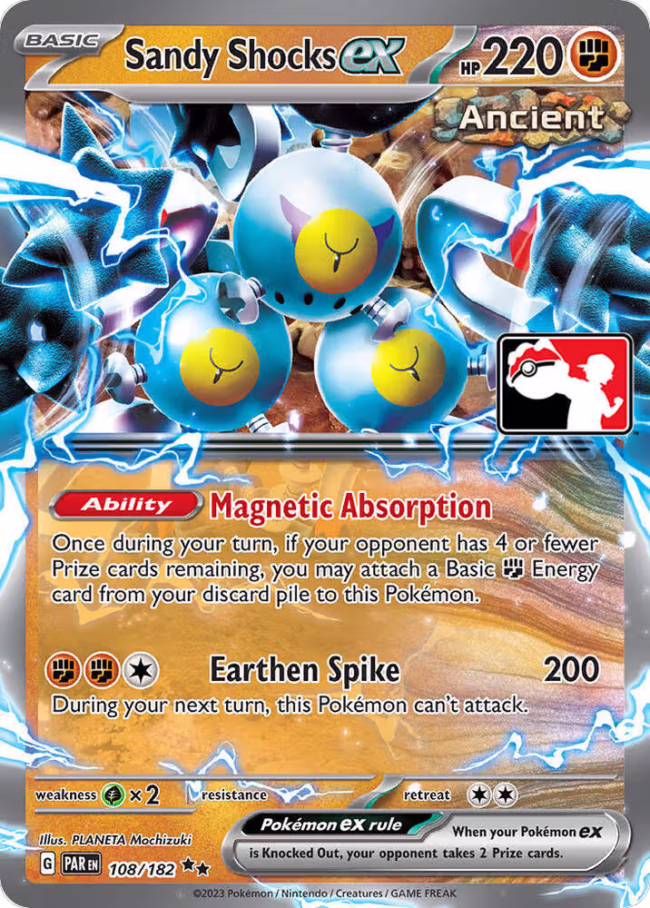 Sandy Shocks ex - 108/182 (108/182), Prize Pack Series Cards — Pokémon card price