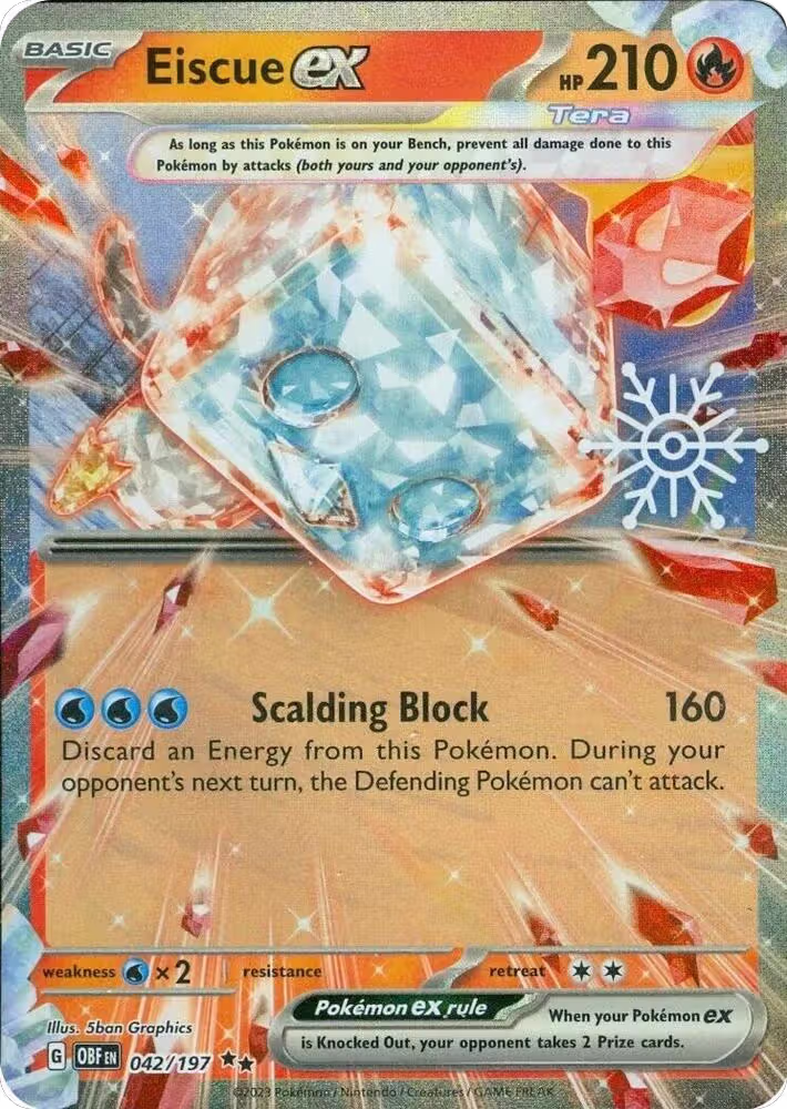 Eiscue ex (Holiday Calendar) (042/197), Miscellaneous Cards & Products — Pokémon card price
