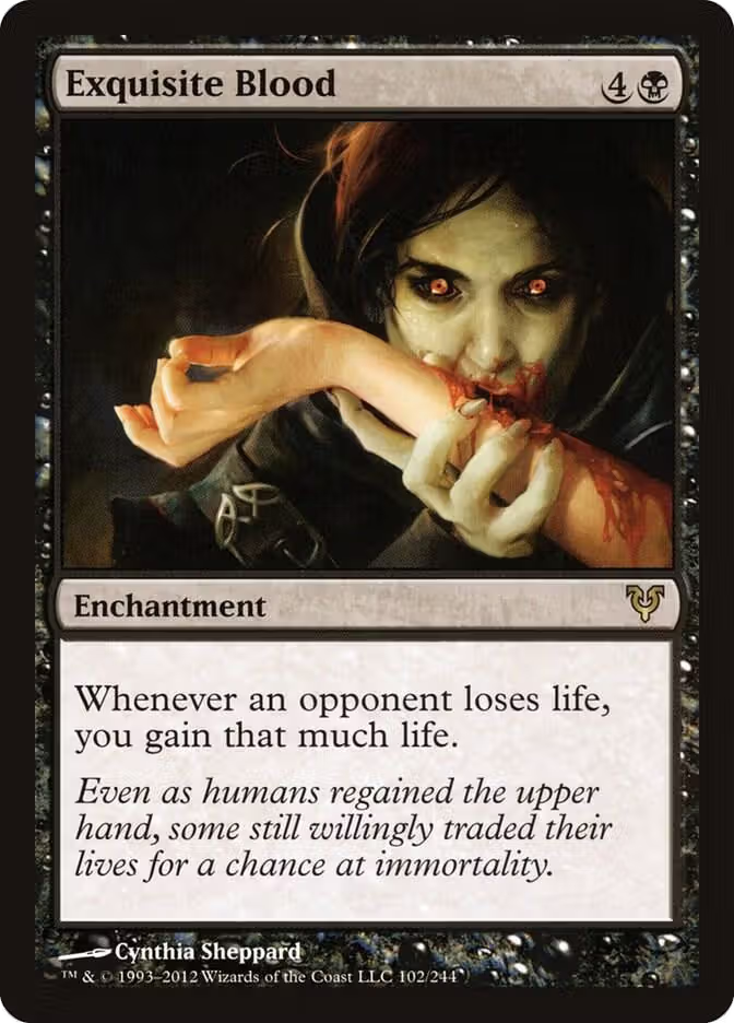 Exquisite Blood (102), Avacyn Restored — Magic card price